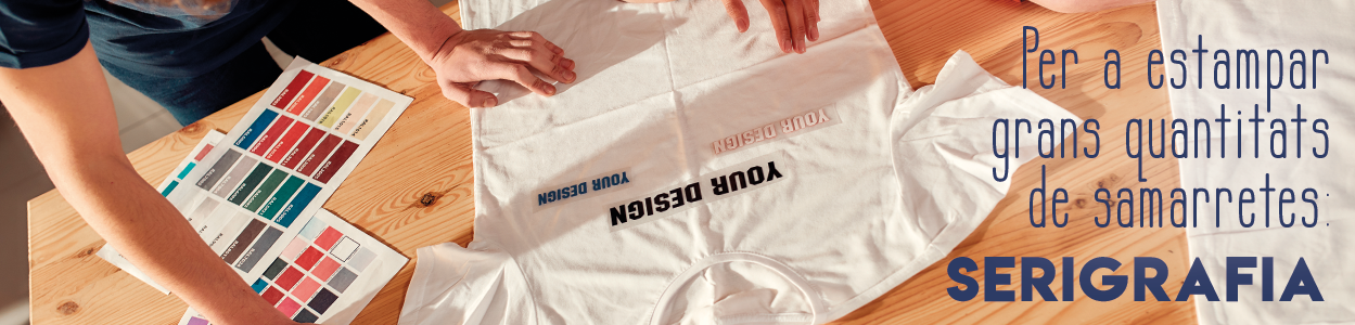 estmpació de samarretes: serigrafia per a grans squantitats